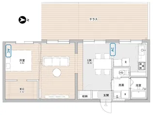 UNFLAT【1階】の間取り
