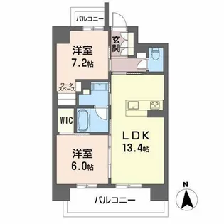 スイーツメゾンNAGOYA【6階】の間取り