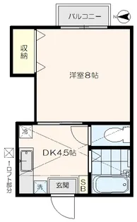 フラットアメニティ【2階】の間取り