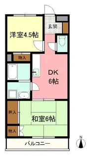 ニューパレス【2階】の間取り