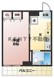 クレール浅野【2階】の間取り