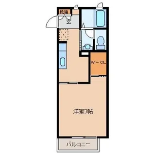 クラヴィエM A【1階】の間取り