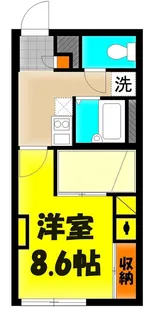三ッ家【2階】の間取り