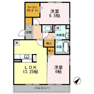 サンフレンズ【1階】の間取り
