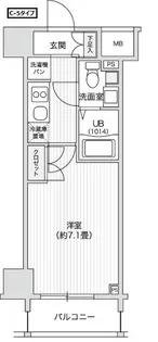 レジディア笹塚II【4階】の間取り