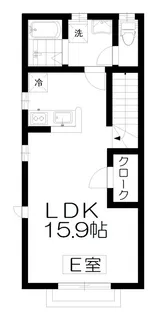 イル・デ・フルール【2階】の間取り