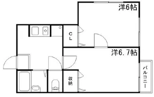 ノーブル青山II【2階】の間取り