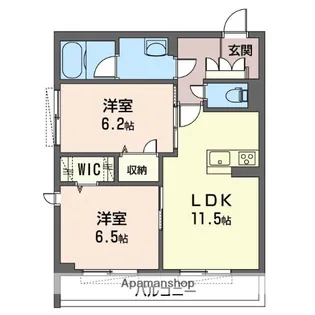アークウェルス【3階】の間取り