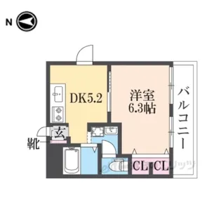 グローバル高田【2階】の間取り