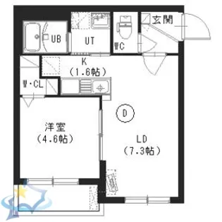 アートレータ発寒【1階】の間取り