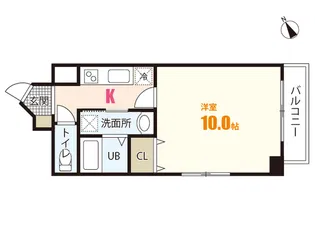 プランドール古市【10階】の間取り