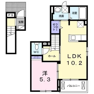 OPERA deu【2階】の間取り