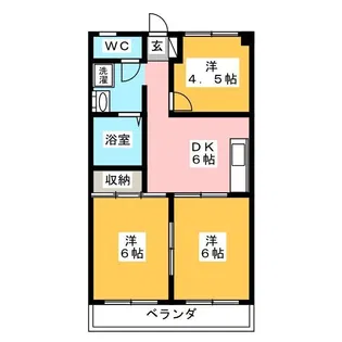 カサイハイツ【2階】の間取り