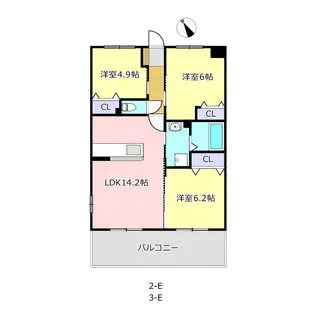 ナインパレス【2階】の間取り