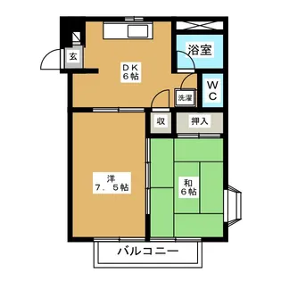 フジマンション【2階】の間取り