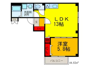 ルクソ-ル【2階】の間取り