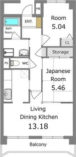 LIBERTY OAK【7階】の間取り
