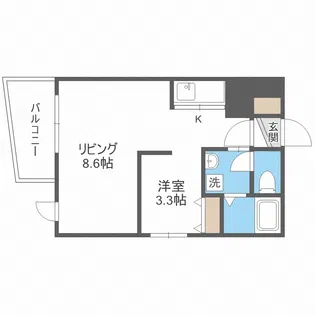 札幌レジデンス知事公館【2階】の間取り