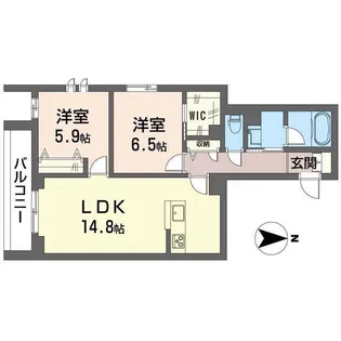 グラン ノアール【1階】の間取り