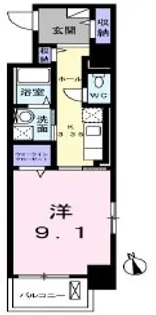 1Kの間取り画像