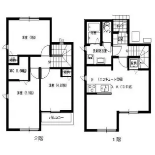 静岡県浜松市中央区広沢3【一戸建】の間取り