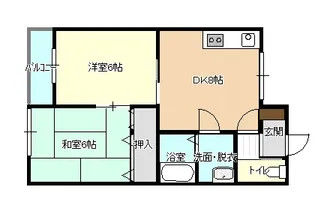 アルカディア【2階】の間取り