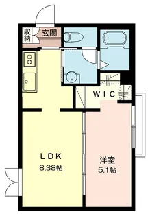 ハイツ高松【2階】の間取り
