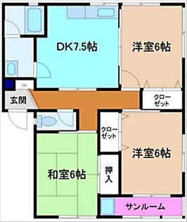 ファミリーハイツ21 A棟【1階】の間取り
