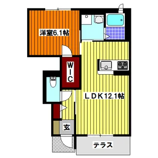 アレグリア【1階】の間取り