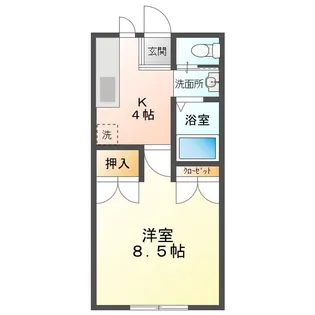 ユーランドA棟【1階】の間取り
