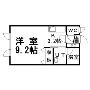 ハイツカネミI【2階】の間取り