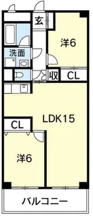 シティコーポ沖浜【1階】の間取り