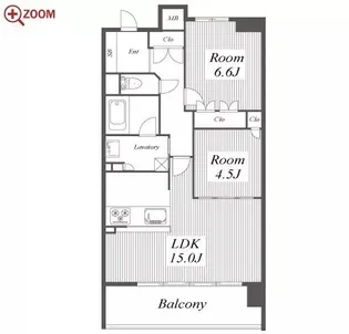 ザ・プラセシオン名古屋駅【12階】の間取り
