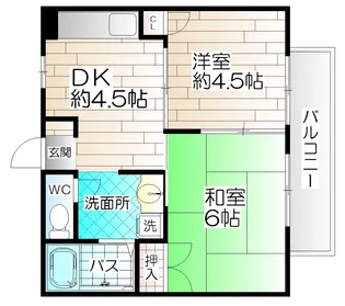 兵庫県神戸市須磨区東町4【アパート】の間取り