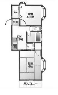 マスハイツ【2階】の間取り