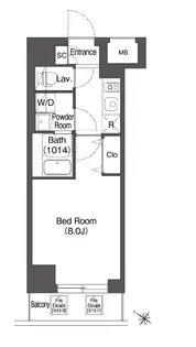 エスタート三ノ輪【5階】の間取り