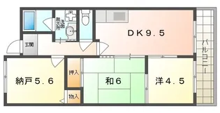 フレアコートコスモ【3階】の間取り