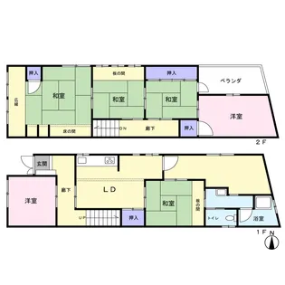 京都府京都市左京区高野清水町【一戸建】の間取り