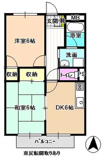 Surplus TwoサンハイツA【1階】の間取り