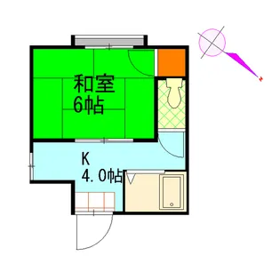 フォーブル幸町 A【1階】の間取り