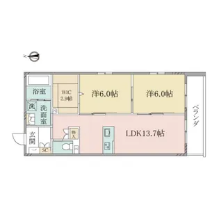 (シニア限定)ヘーベルヴィレッジ熊野前~フィデリオ~【2階】の間取り