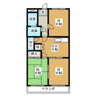 ヴェルデックG【3階】の間取り