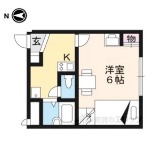 レオパレスHORTON【1階】の間取り
