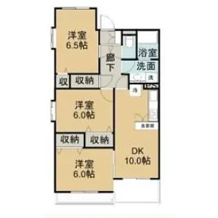 レアールマンションセレッソA棟【1階】の間取り