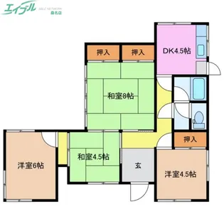 三重県桑名市大字上野【一戸建】の間取り