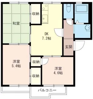 メゾンコスモス(2F)【2階】の間取り