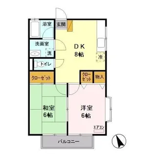 ブライトハイツ【1階】の間取り