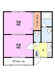 ハイツひまわり【2階】の間取り