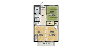 コーポ河内【2階】の間取り