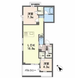 Refiant東谷山【3階】の間取り